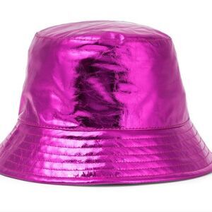 NWT Isabel Marant Haley metallic leather bucket hat